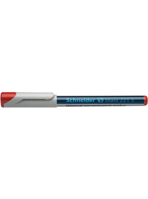 Alkoholmentes marker, OHP, 0,4 mm, SCHNEIDER "Maxx 221 S", piros (TSC221P)