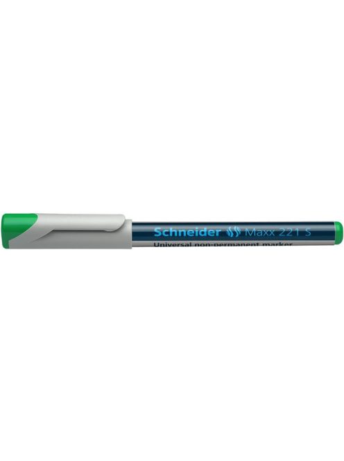 Alkoholmentes marker, OHP, 0,4 mm, SCHNEIDER "Maxx 221 S", zöld (TSC221Z)