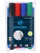 Tábla- és flipchart marker készlet, 2-3 mm, kúpos, SCHNEIDER "Maxx 290", 4 különböző szín (TSC290V4)