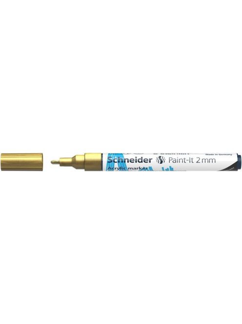 Dekormarker, akril, 2 mm, SCHNEIDER "Paint-It 310", arany (TSC310A)