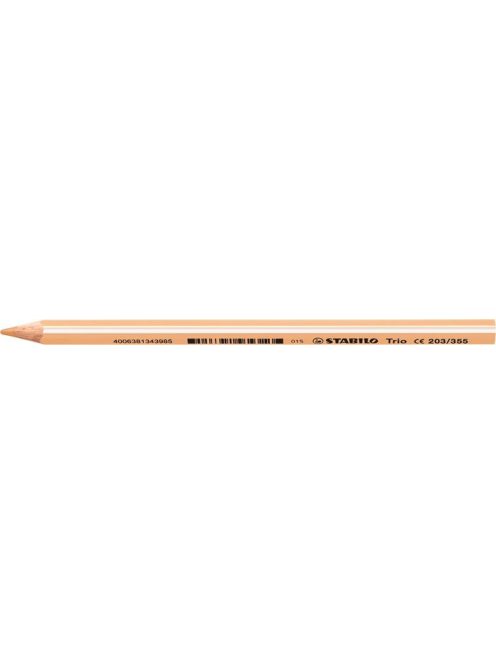 Színes ceruza, háromszögletű, vastag, STABILO "Trio thick", világos rózsaszín (TST203VR)