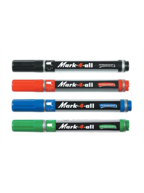 Alkoholos marker, 1,5-2,5 mm, kúpos, STABILO "Mark-4-all", kék (TST651411)