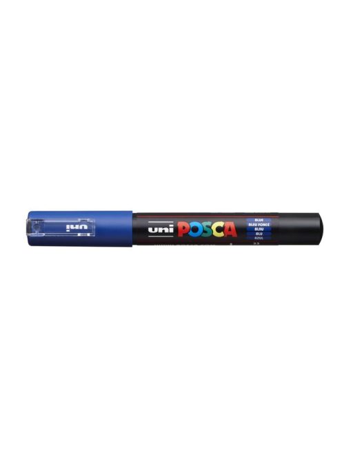 Dekormarker, 0,7-1,0 mm, UNI "Posca PC-1M", kék (TUPC1MK)