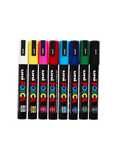 Dekormarker, 1,8-2,5 mm, UNI "Posca PC-5M", arany (TUPC5MA)